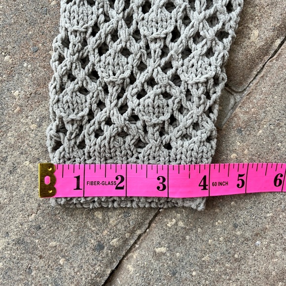 Nicole Miller Artelier Crochet Knit Button Down Sweater- sz Small- Muted Sage - Picture 13 of 14